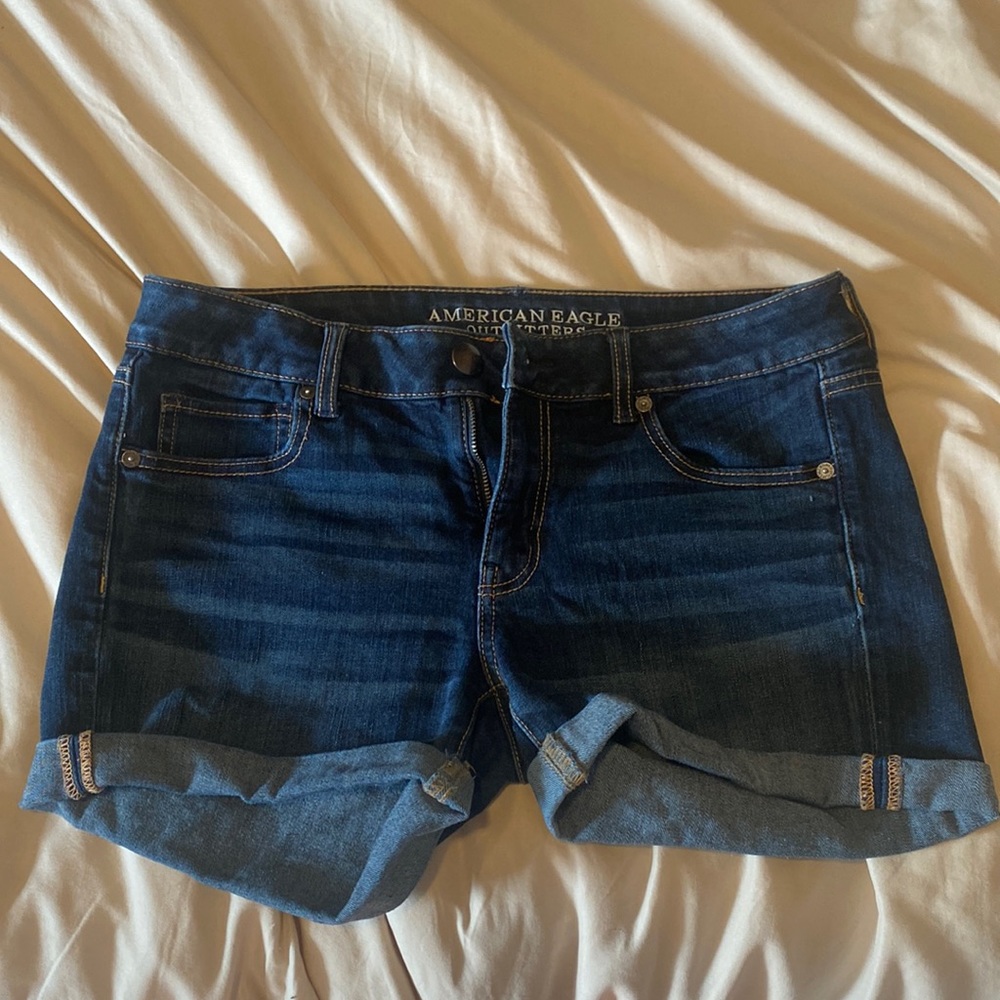 American Eagle jean shorts-denim, midi, size 10